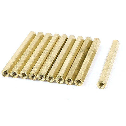 60mm M3 Female - Female Brass Spacer - (AD38181)