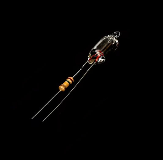 6x13mm Mini Neon Light Bulb With Resistor 110VAC - (AD38373)