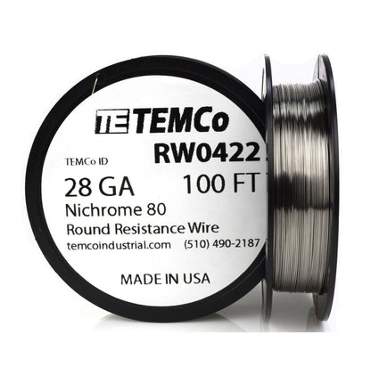 TEMCo RW0422 Nichrome 80 - 28 Gauge Wire [METRO] - (AD38449)