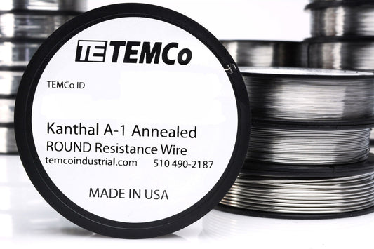 TEMCo RW0347 0.8x0.1mm Kanthal A-1 Annealed Flat Resistance Wire [METRO] - (AD38453)