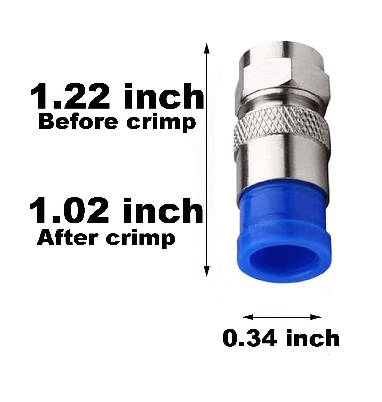 F-56CMP Nippon Compression Connector RG6 F-Type - (AD38500)