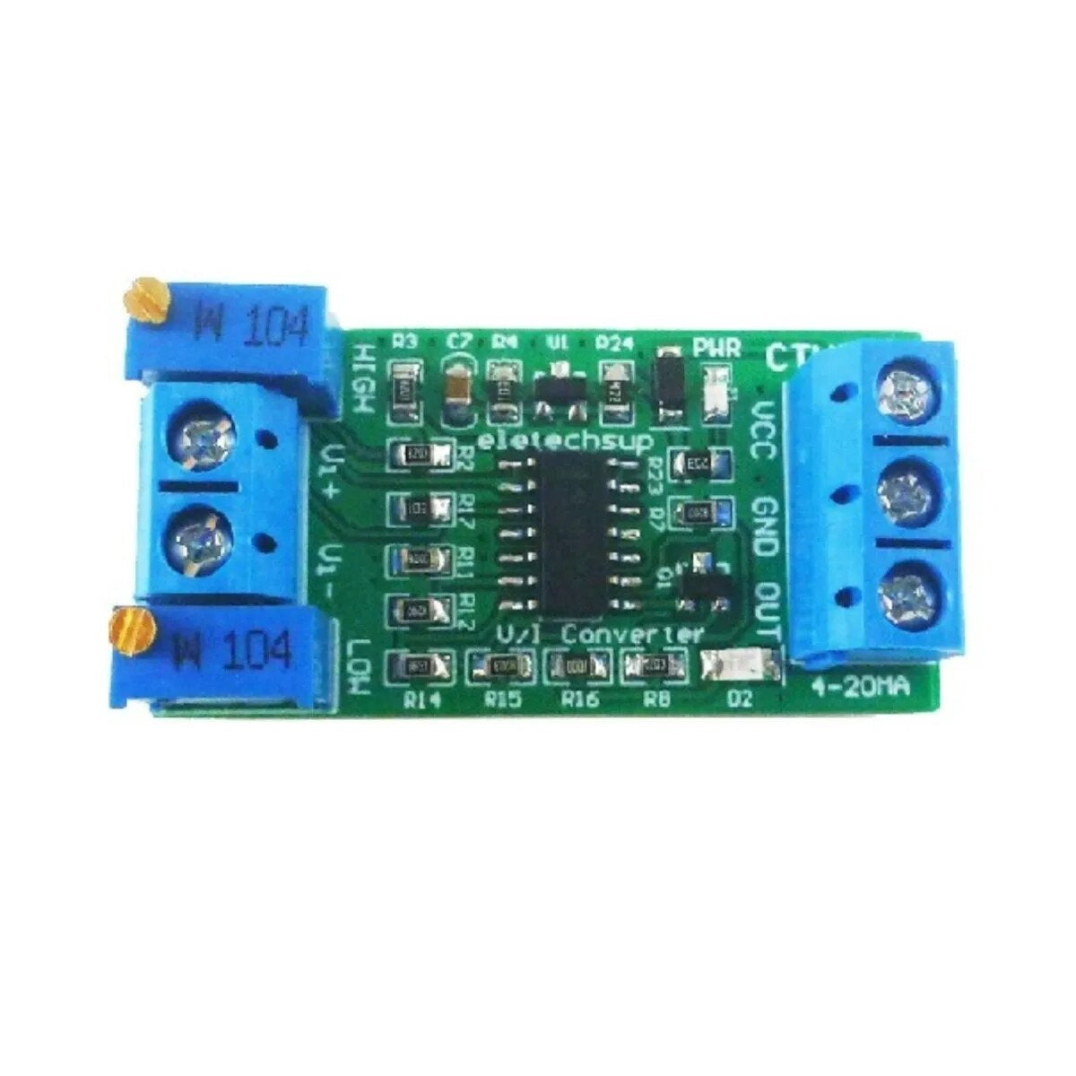 Voltage to Current Converter Module (0-10V to 4-20mA) - (AD38602)