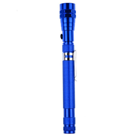 Blue Flexible Telescopic 3 LED Magnetic Lamp Light Tool - (AD38898)