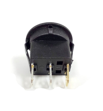 3 Pin Round SPST ON-OFF Rocker Switch (Red) 12VDC - (AD39174)