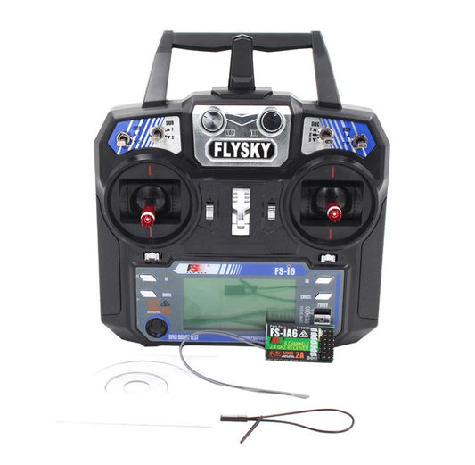 FS-T6 Flysky 6-Channel Remote Control Transmitter + Receiver - (AD39548)