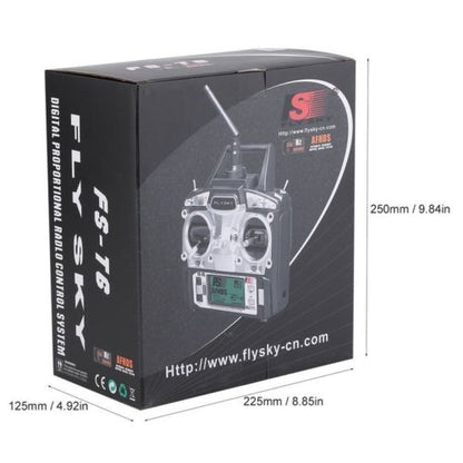 FS-T6 Flysky 6-Channel Remote Control Transmitter + Receiver - (AD39548)