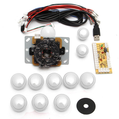 Arcade Game Controller USB Joystick Kit [White] - (AD39587)