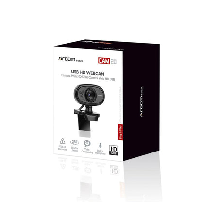 ARG-WC-9120BK Argom USB HD WebCam With Microphone - (AD39748)