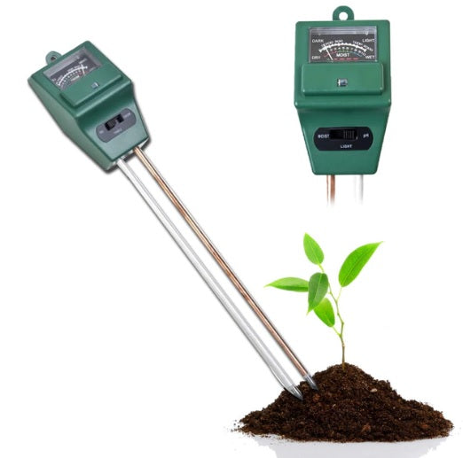 3 in 1 PH Soil Water Moisture Light Test Meter - (AD39899)