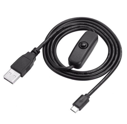 Micro USB Power Cable with ON/OFF switch for Raspberry Pi - (AD40080)