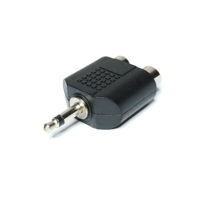 P-245 3.5mm Mono Plug to Dual RCA Jack Adapter - (AD40162)