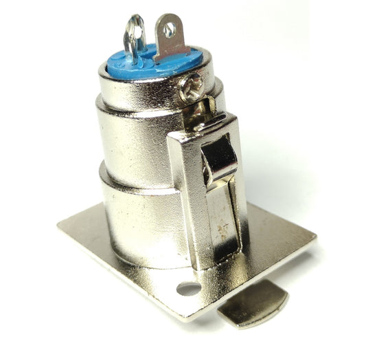 F-66 Cannon XLR-3 Female Connector 3 Pin Panel Mount - (AD40883)