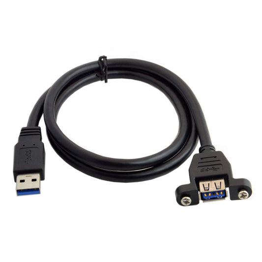 Cable Extension USB Tipo A - 0.92m Montaje Panel - (AD4142)
