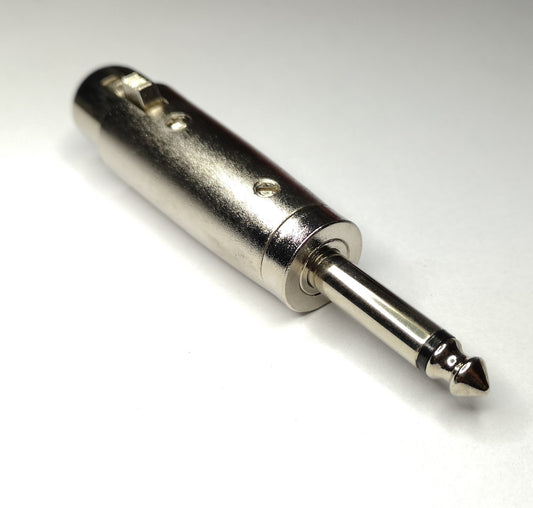 M-79 Cannon XLR-3 Female to 1/4 Mono Plug Connector - (AD41469)