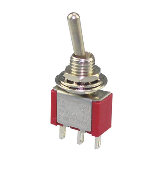 Mini Toggle Momentary Switch SPDT (On)-Off-(On) - (AD81396)