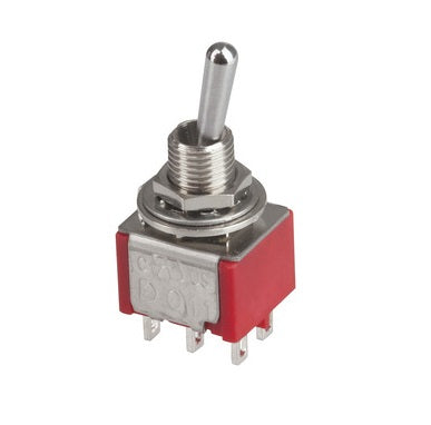 Mini Toggle Momentary Switch DPDT (On)-Off-(On) - (AD19981)