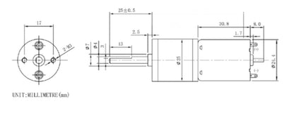 MakeBlock 9VDC Motor 185RPM - (AD41909)
