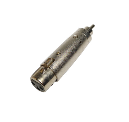 ZA-XLRF-RCAM XLR-3 Female Cannon to RCA Plug Connector - (AD41948)