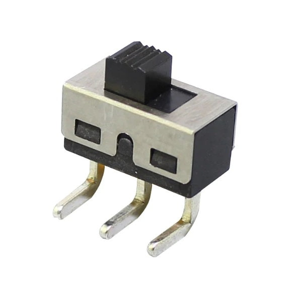 SS12D06 SPDT Slide Switch with Right Angle Terminals 250VAC @ 3A - (AD42565)