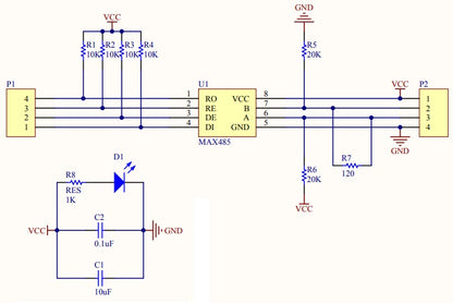 TTL to RS-485 MAX485 Converter Module - (AD43185)