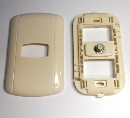 P1152 Placa Pared Coaxial Hembra Tipo-F - (AD44773)