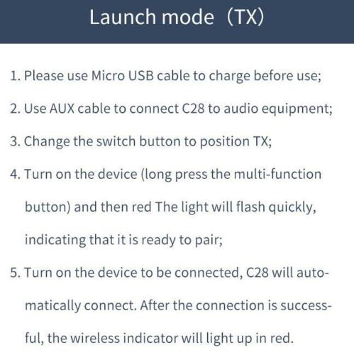 Bluetooth 5.0 Transmitter - Receiver 2 in 1 Adapter - (AD47718)