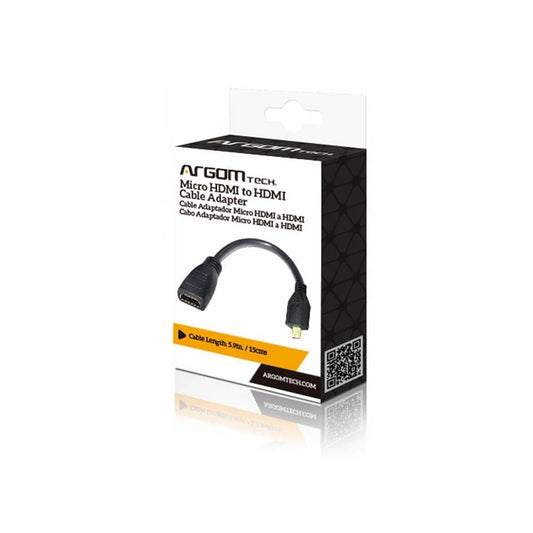 ARG-CB-0054 Argom Cable Adapter Micro HDMI To HDMI - (AD49798)
