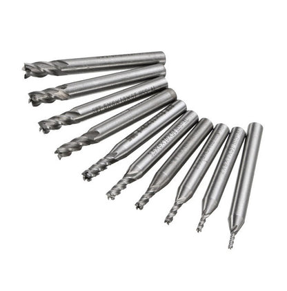 1.5mm to 6mm HSS End Milling Cutter [10 PCS] - (AD50264)