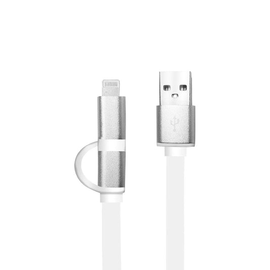 ARG-CB-0058 Argom Cable 2 in 1 Lightning & Micro USB - (AD50309)