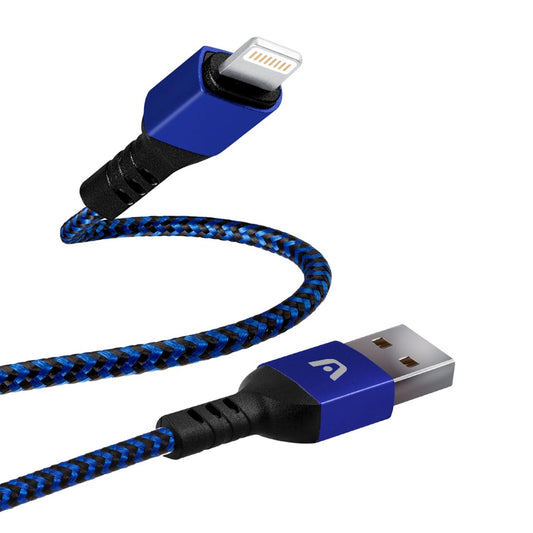 ARG-CB-0023BL Argom Cable Lightning To USB 2.0 Nylon Braided Dura Form - (AD50313)