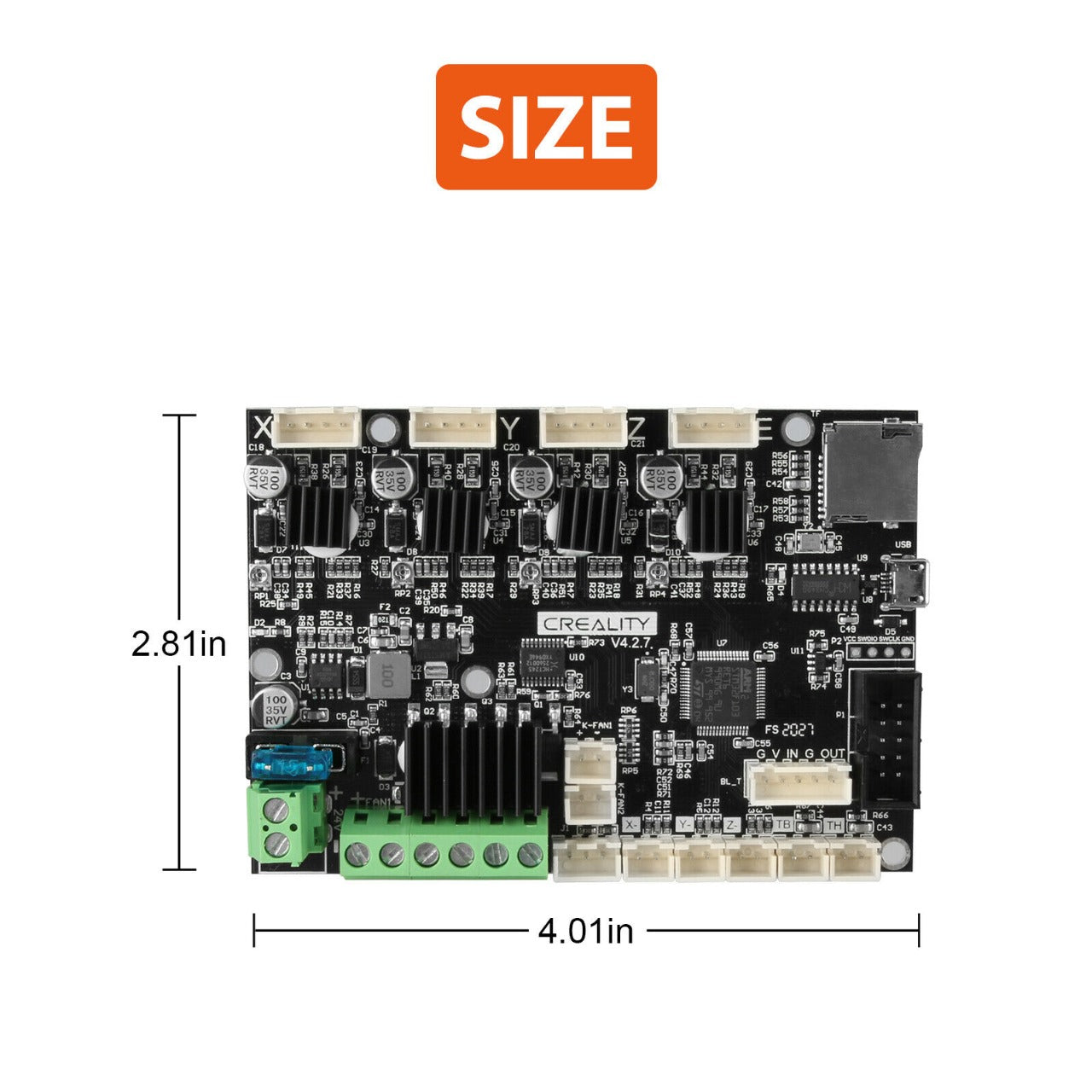 Creality Ender 3 Pro Silent Motherboard V4.2.7 - (AD50613)