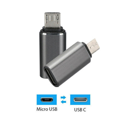 USB Type C Female to Micro USB Male Adapter - (AD50753)
