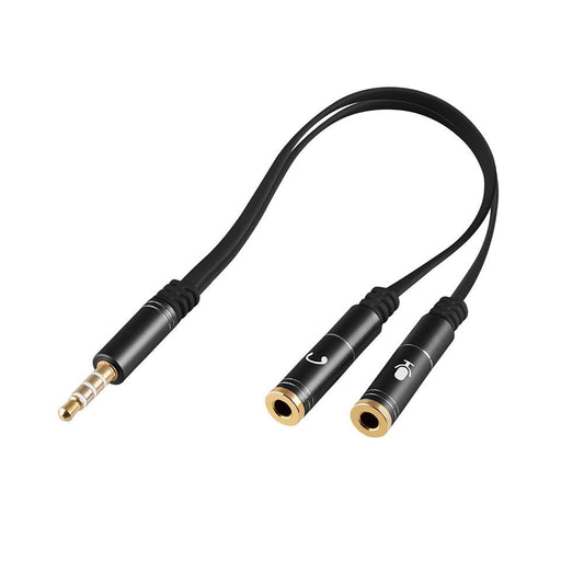 ARG-CB-0029 Argom Cable Adapter 3.5mm Male to Dual 3.5mm Female - (AD51046)
