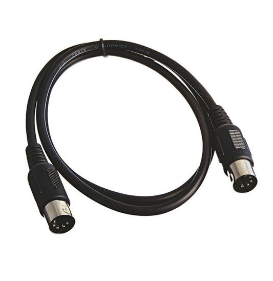 5 Pin Male to Male MIDI Connector Cable (5 Ft.) - (AD51673)