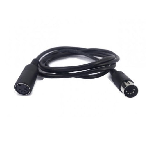 5 Pin Male to Female MIDI Connector Cable (5 Ft.) - (AD51695)