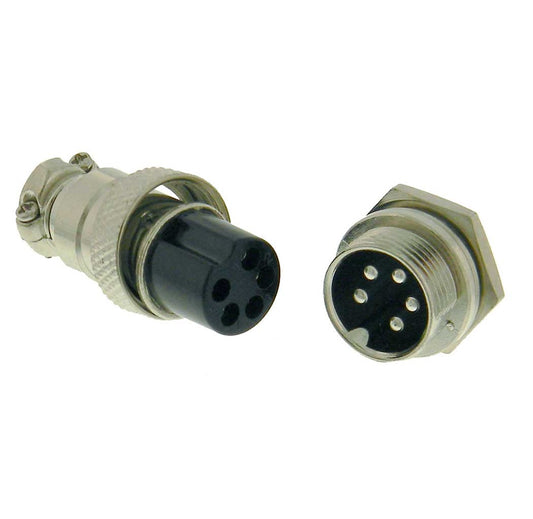 5-Pin Chassis Connector - Panel Mount (male and female) - (AD51737)