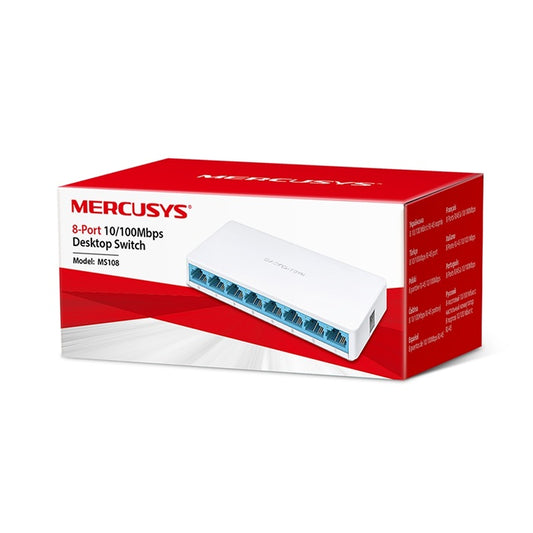 MS108 Mercusys 8-Port Desktop Ethernet Switch - (AD52668)