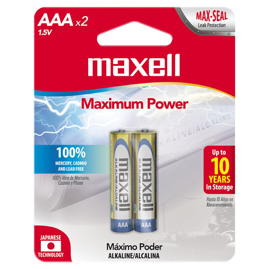 LR03-MAXELL Alkaline Battery AAA (2 PCS) - (AD52691)