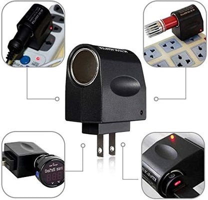 Cigarette Lighter Socket Adapter 90~240V to 12V @ 500mA - (AD53527)