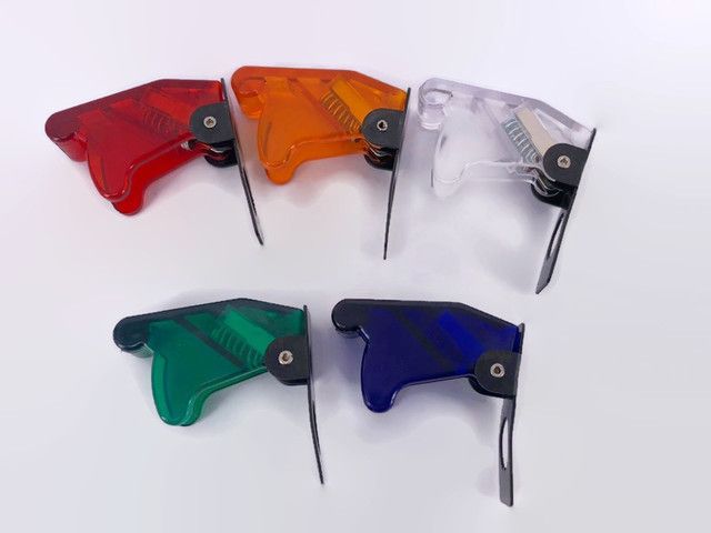 Green Flip-Up AirCraft Switch Cover Transparent - (AD53779)