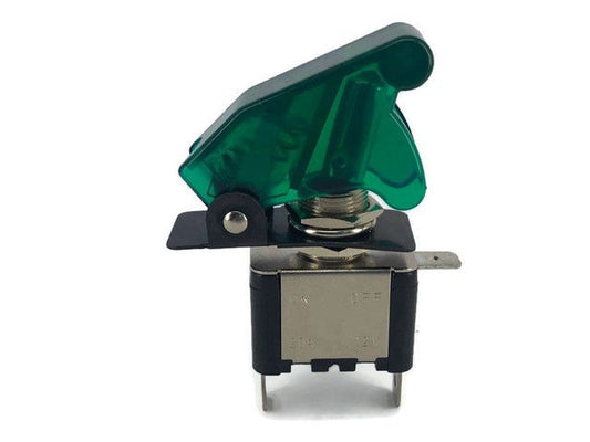 Green Flip-Up AirCraft Switch Cover Transparent - (AD53779)