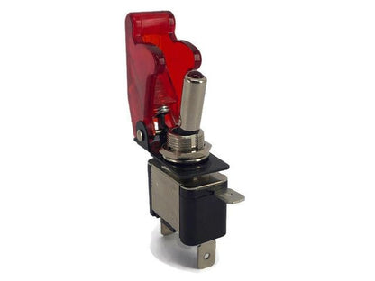 Red Flip-Up AirCraft Switch Cover Transparent - (AD53783)