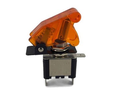 Yellow Flip-Up Aircraft Switch Cover Transparent - (AD53831)