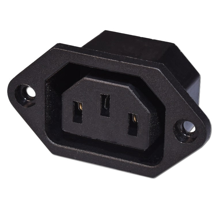 AC Power Socket Female Connector 3 Pins IEC320 - 250V @ 10A - (AD53892)