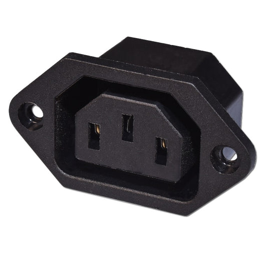 AC Power Socket Female Connector 3 Pins IEC320 - 250V @ 10A - (AD53892)