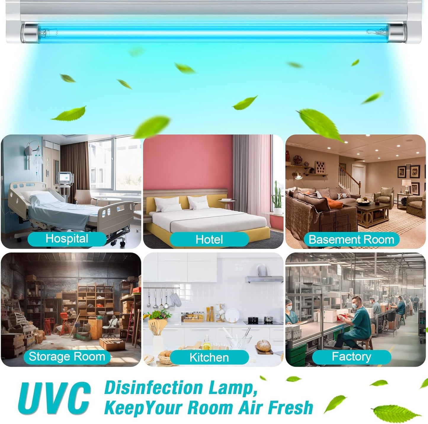 UVC Lamp Ozone Free 253.7nm 110V - (AD54129)