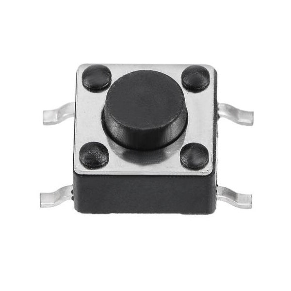 6x6x4.3mm (SMD) Miniature Push Button 4-Pin N.O. - (AD54155)