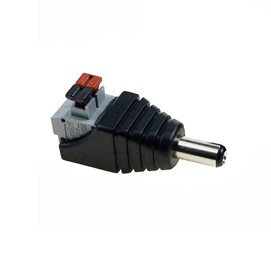 DC Power Male Jack Push Button 2 Pin Terminal 5.5x2.1mm - (AD54627)