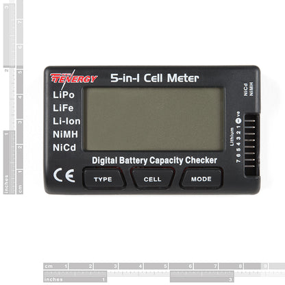 Tenergy 5-in-1 Intelligent Battery Cell Meter [TOL-15348] - (AD54703)