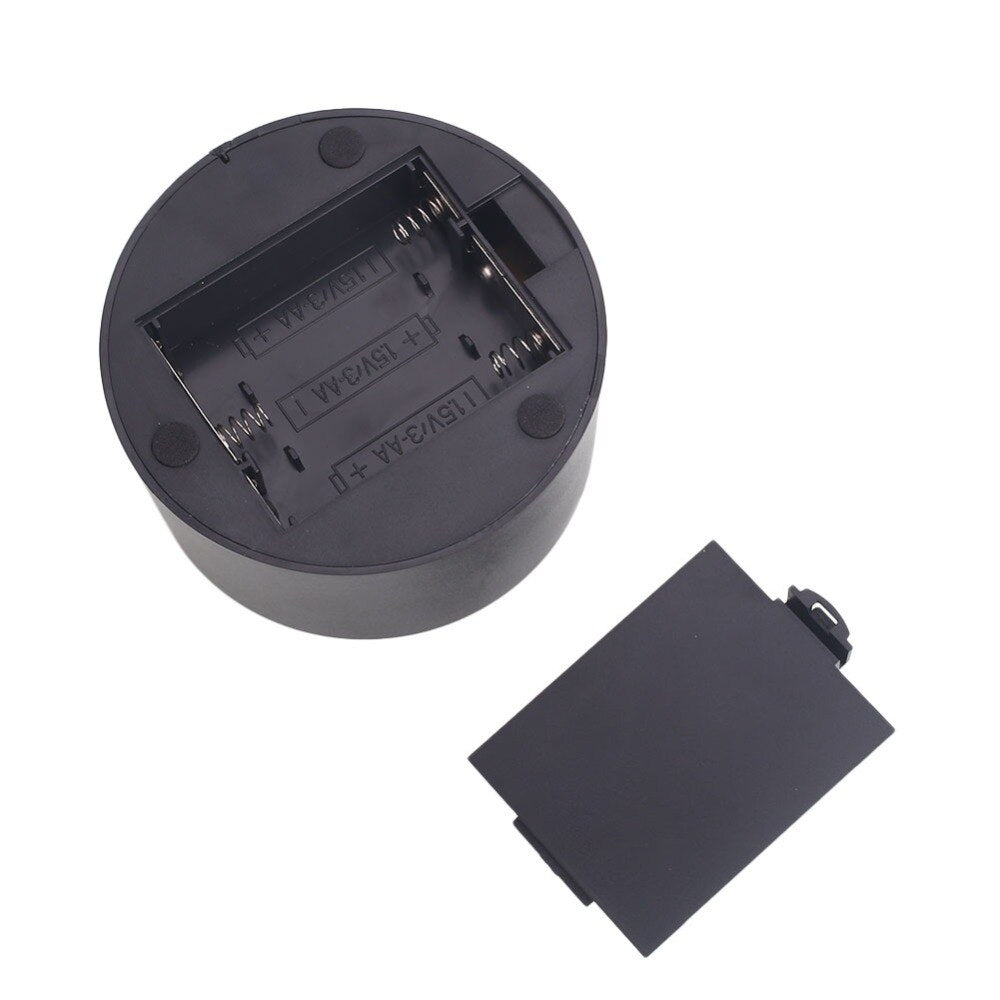 ABS Black 3D LED Lamp Base + USB Cable + Remote Control - (AD55109)